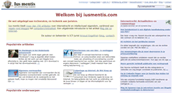 Desktop Screenshot of iusmentis.com