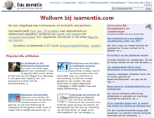 Tablet Screenshot of iusmentis.com